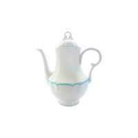 Verseuse pour 12 Tasses Colette Filet couleur en porcelaine - Ciel
