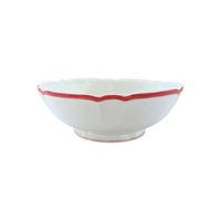 Saladier Colette Filet couleur en porcelaine - Rubis