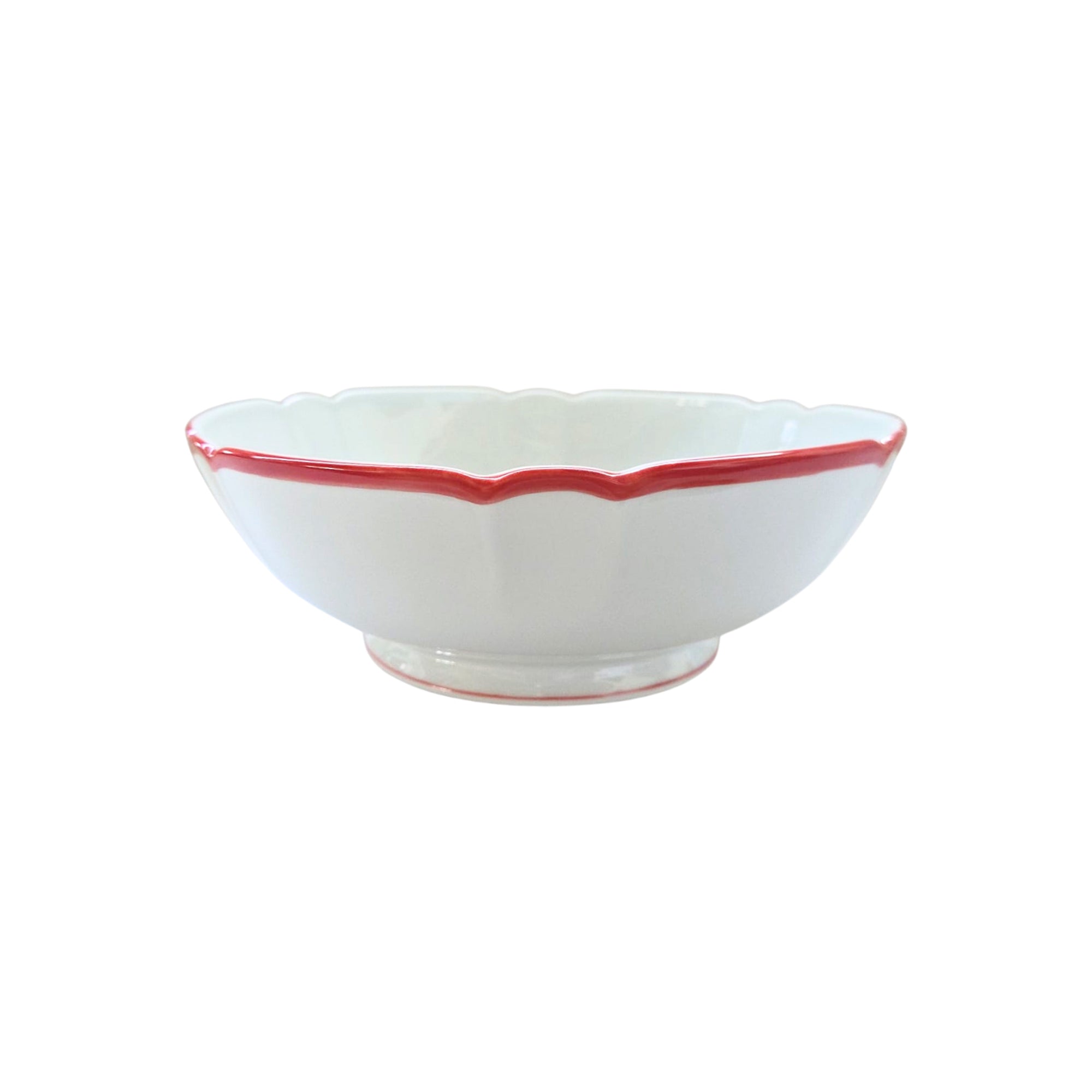 Saladier Colette Filet couleur en porcelaine - Rubis