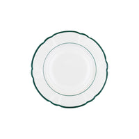 Assiette à dessert Colette Filet couleur en porcelaine - Vert Sapin