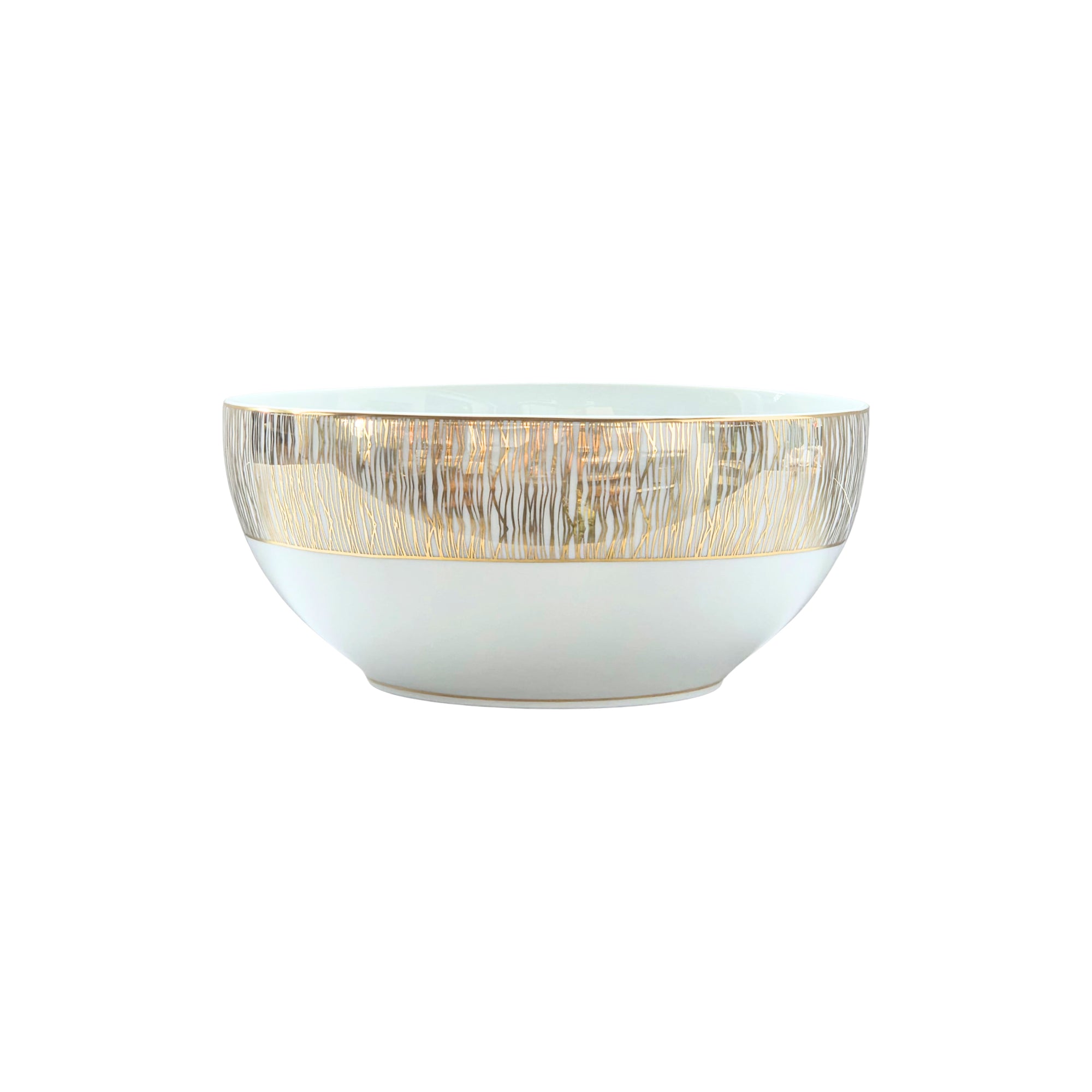 Saladier Fil d'or en porcelaine - Or