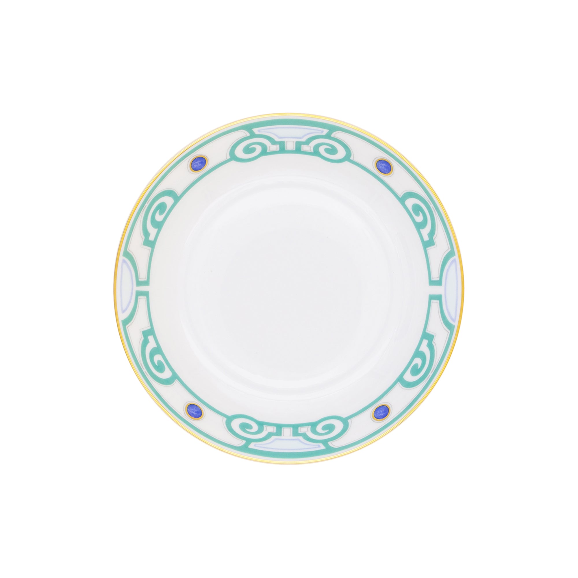 Grand Parc porcelain calotte plate - Gold