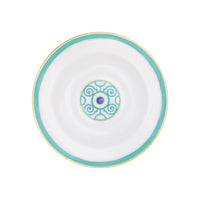 Plat rond plat Grand Parc en porcelaine - Or