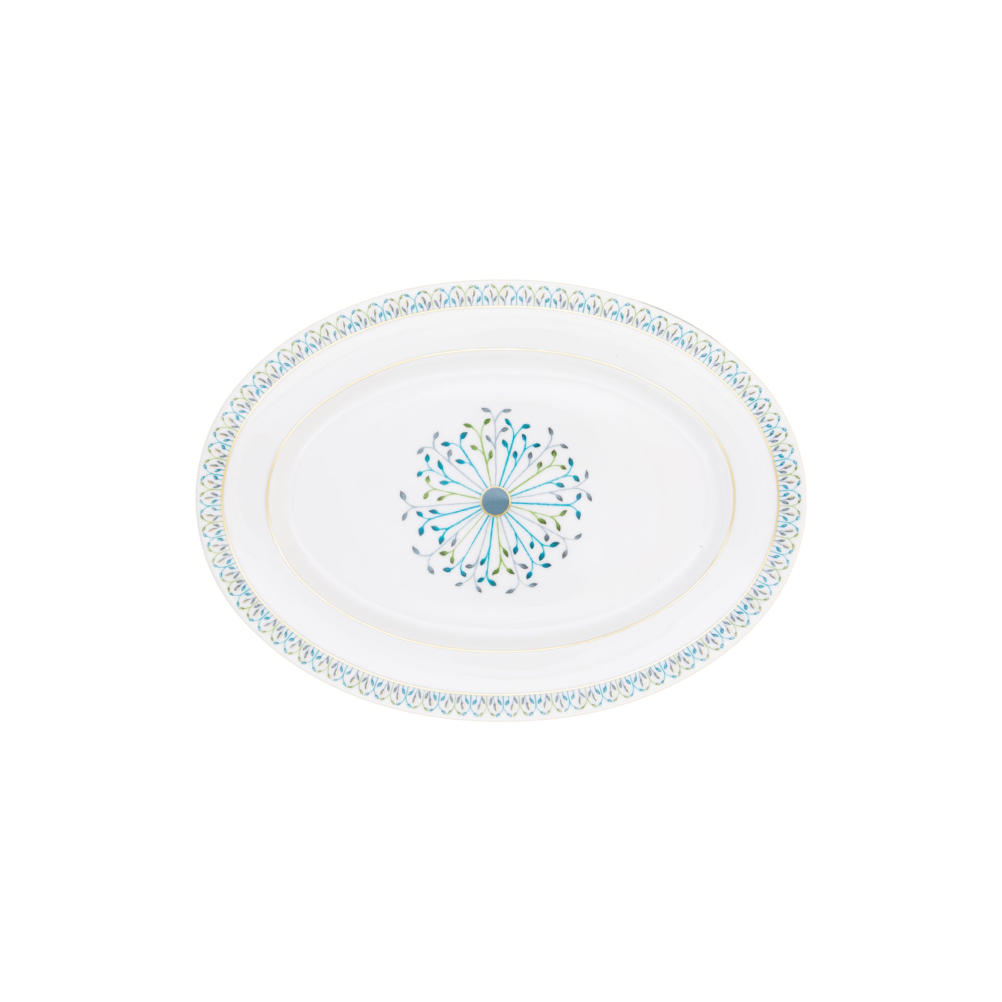 Ravier Jardin de Louise en porcelaine - Or