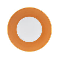 Assiette de présentation Lexington Filet d'or en porcelaine - Caramel