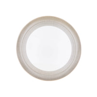 Plat rond creux Linae en porcelaine - Platine