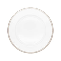 Assiette de présentation Malmaison en porcelaine - Platine