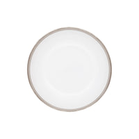 Assiette calotte Malmaison en porcelaine - Platine