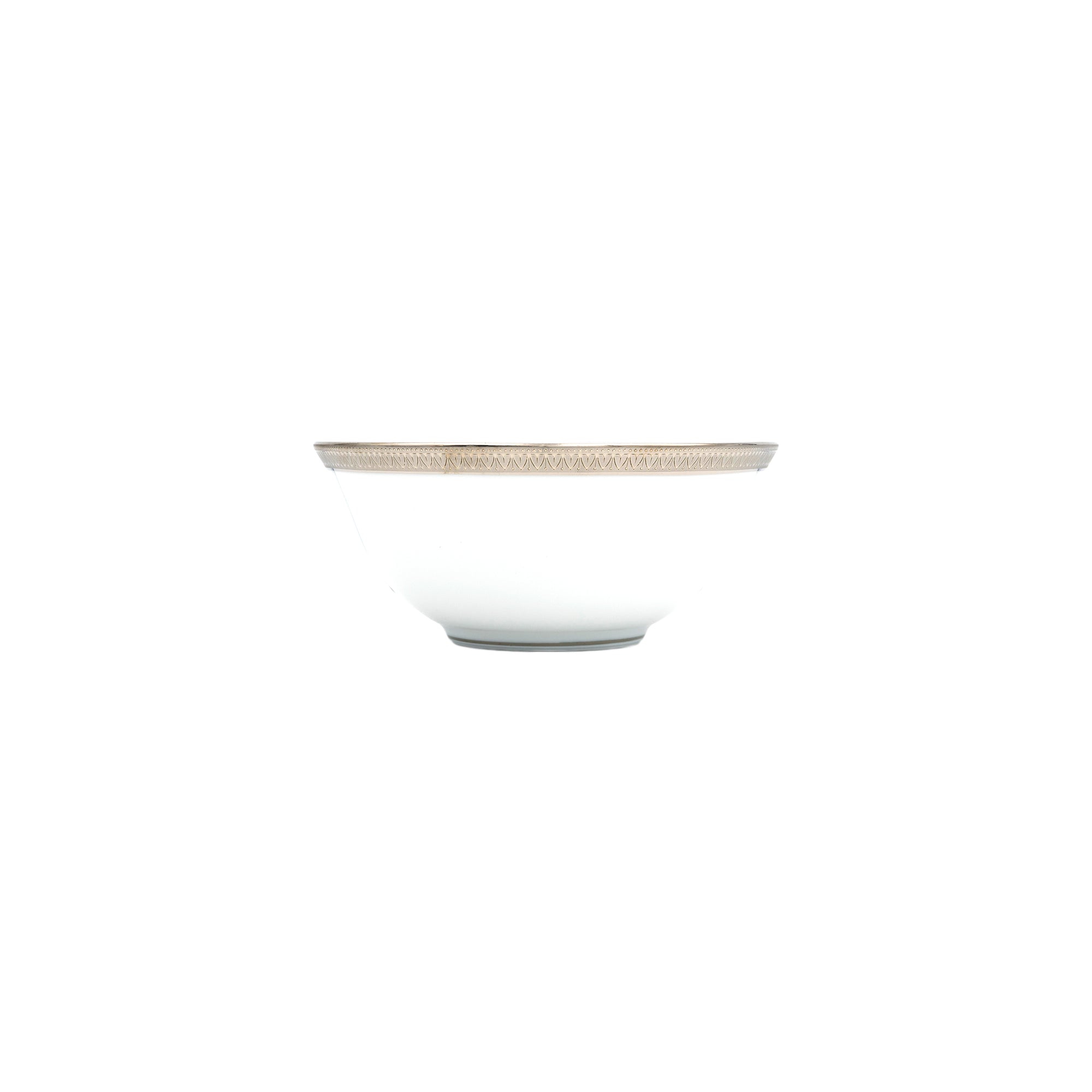 Bol de riz Malmaison en porcelaine - Platine