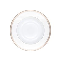 Plat rond plat Malmaison en porcelaine - Platine
