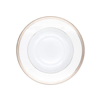 Plat rond creux Malmaison en porcelaine - Platine