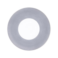 Assiette de présentation Salvador en porcelaine - Gris