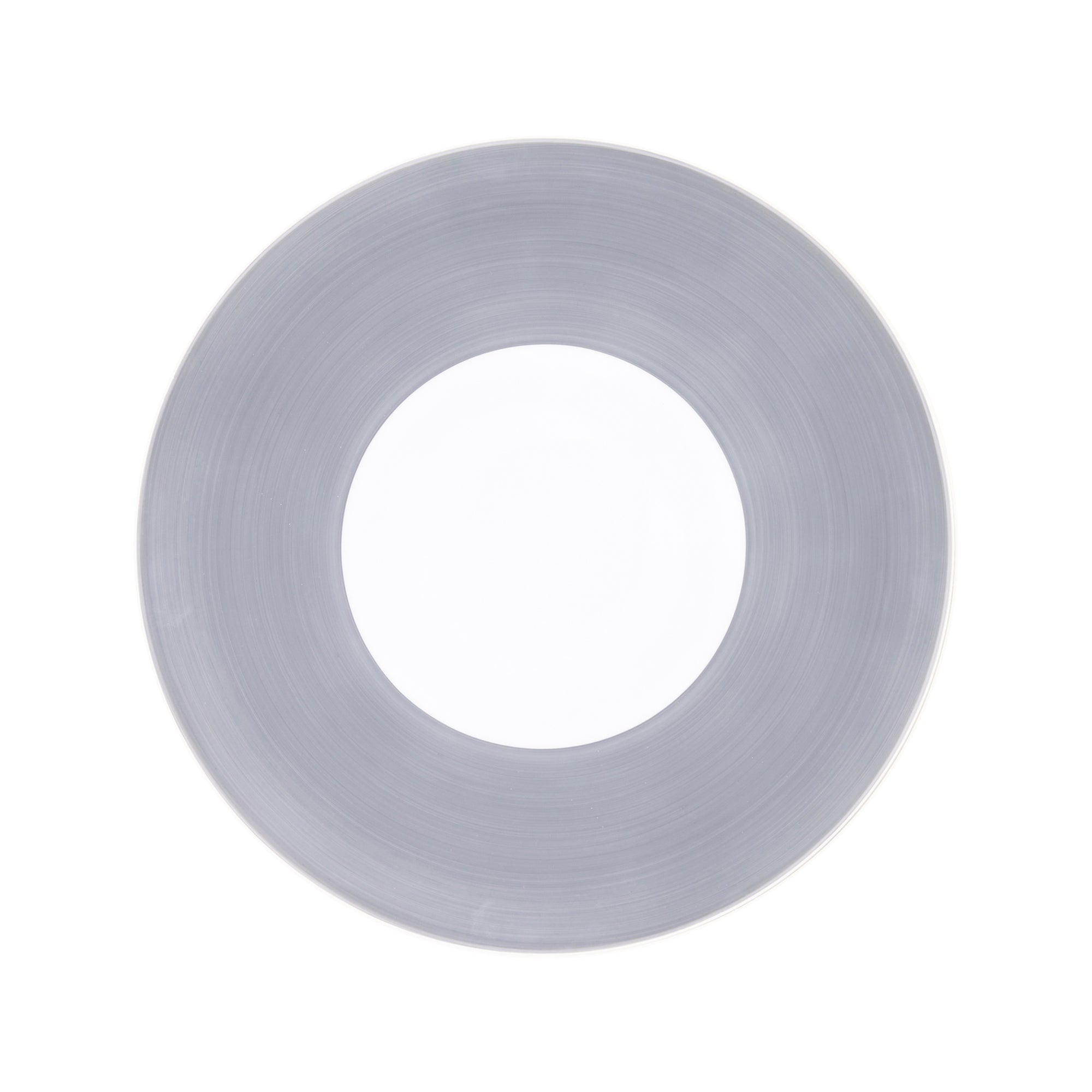 Assiette de présentation Salvador en porcelaine - Gris