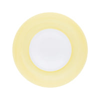 Assiette de présentation Salvador en porcelaine - Jaune