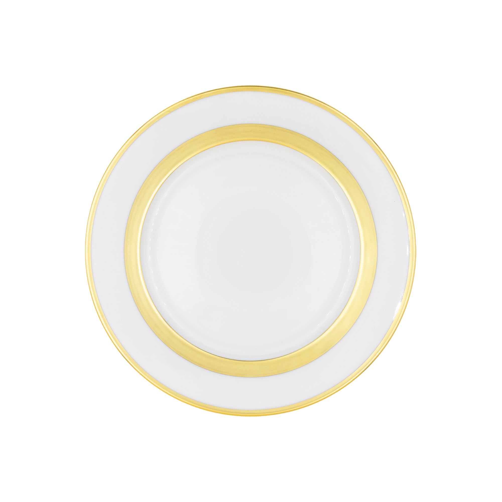 Assiette à dîner William en porcelaine - Or