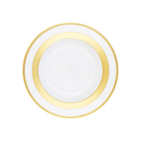 Plat rond creux William en porcelaine - Or