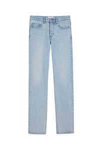 Straight-leg denim trousers - Bleached Blue