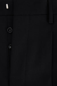 Pantalon carotte en laine - Black