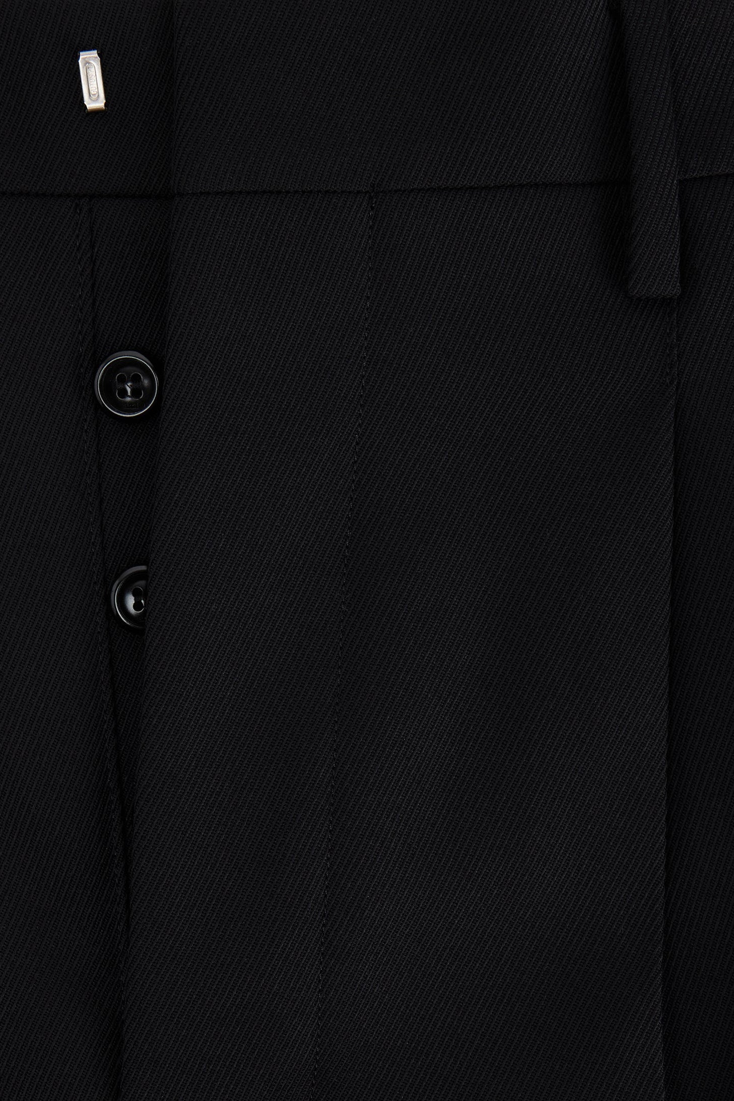 Pantalon carotte en laine - Black