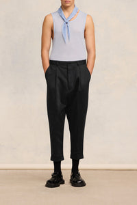 Pantalon carotte oversize - Black