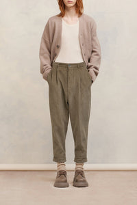 Pantalon carotte oversize - Clay