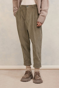 Pantalon carotte oversize - Clay