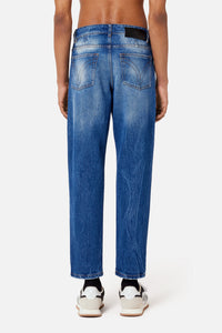 Pantalon Tapered fit en denim délavé - Used Blue
