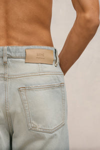 Pantalon carotte en denim - Vintage Grey