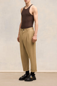 Pantalon carotte oversize - Sand