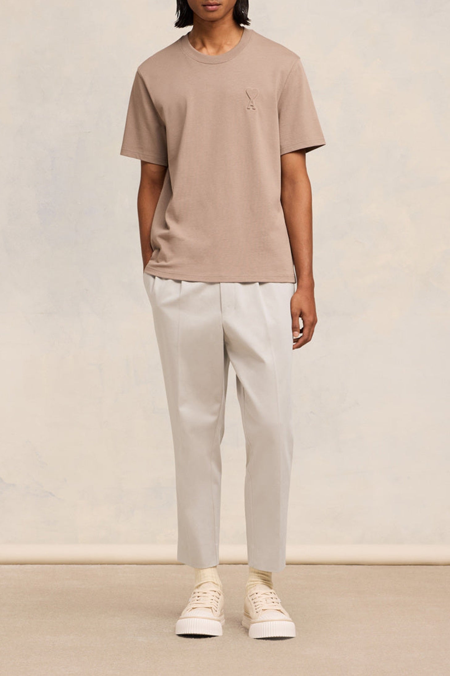 Pantalon taille élastiquée - Light Beige