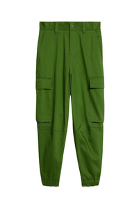 Pantalon cargo en coton - Evergreen