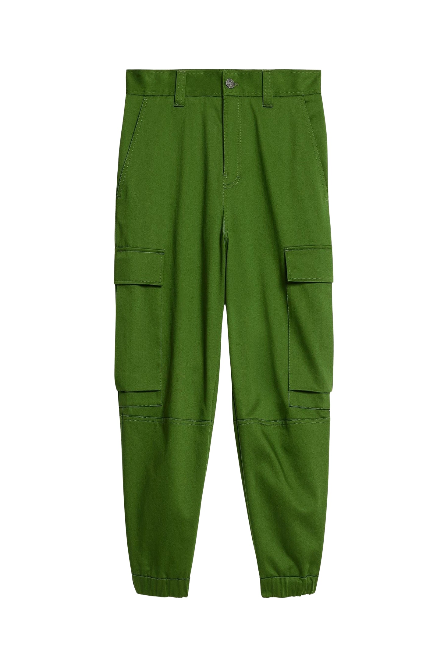 Pantalon cargo en coton - Evergreen