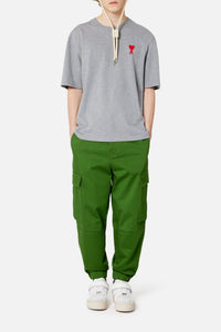 Pantalon cargo en coton - Evergreen