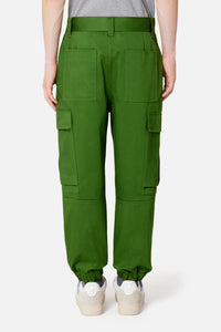 Pantalon cargo en coton - Evergreen