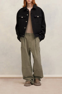 Cotton cargo trousers - Taupe