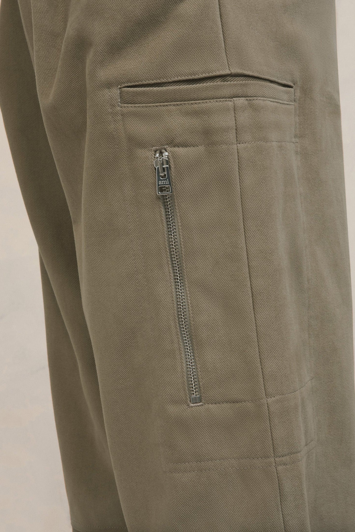 Cotton cargo trousers - Taupe