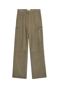Cotton cargo trousers - Taupe