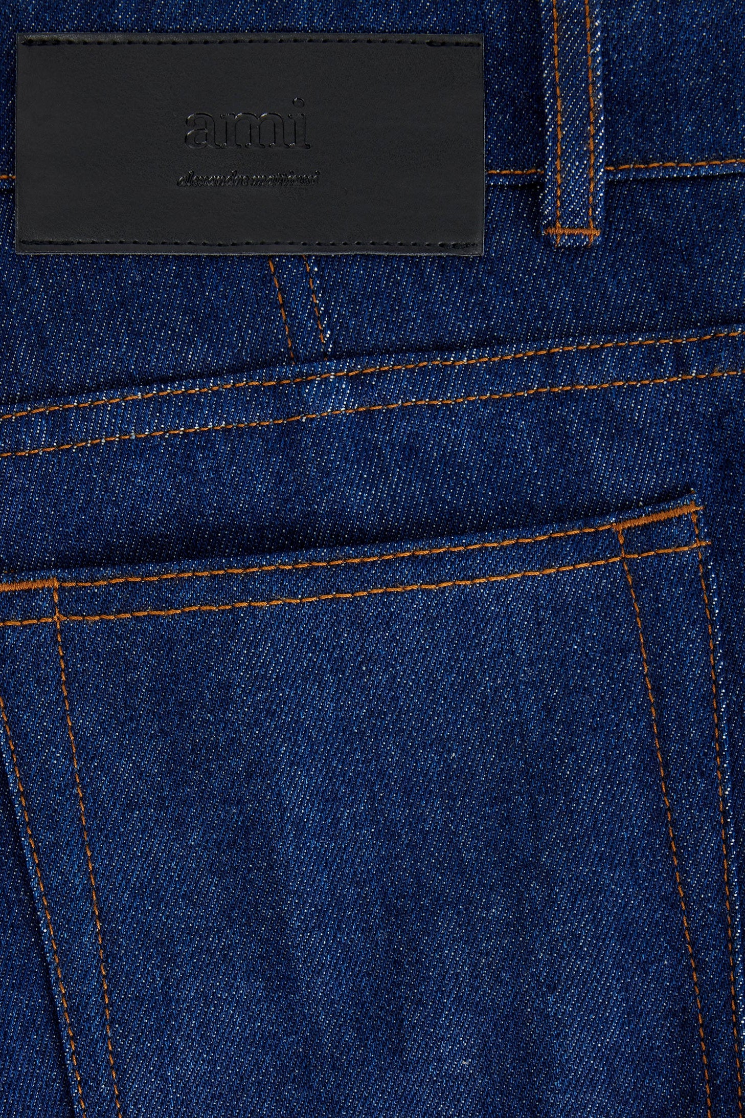 Raw denim flare trousers - Indigo