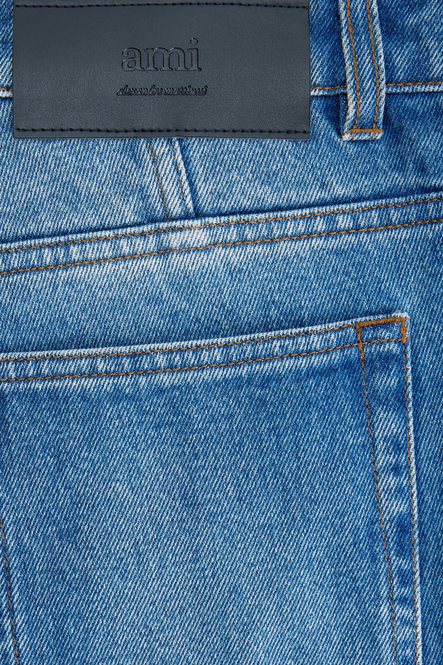 Flare trousers in washed denim - Used Blue