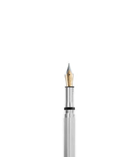 Stylo plume Caesar en émail et plaqué au rhodium - Bleu & vert & argent
