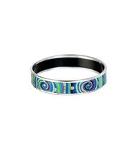 Miss enamel and rhodium-plated bracelet - Blue & green & silver