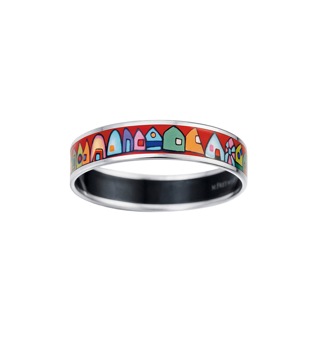 Bracelet Miss en émail et plaqué au rhodium - Rouge, Bleu & Vert