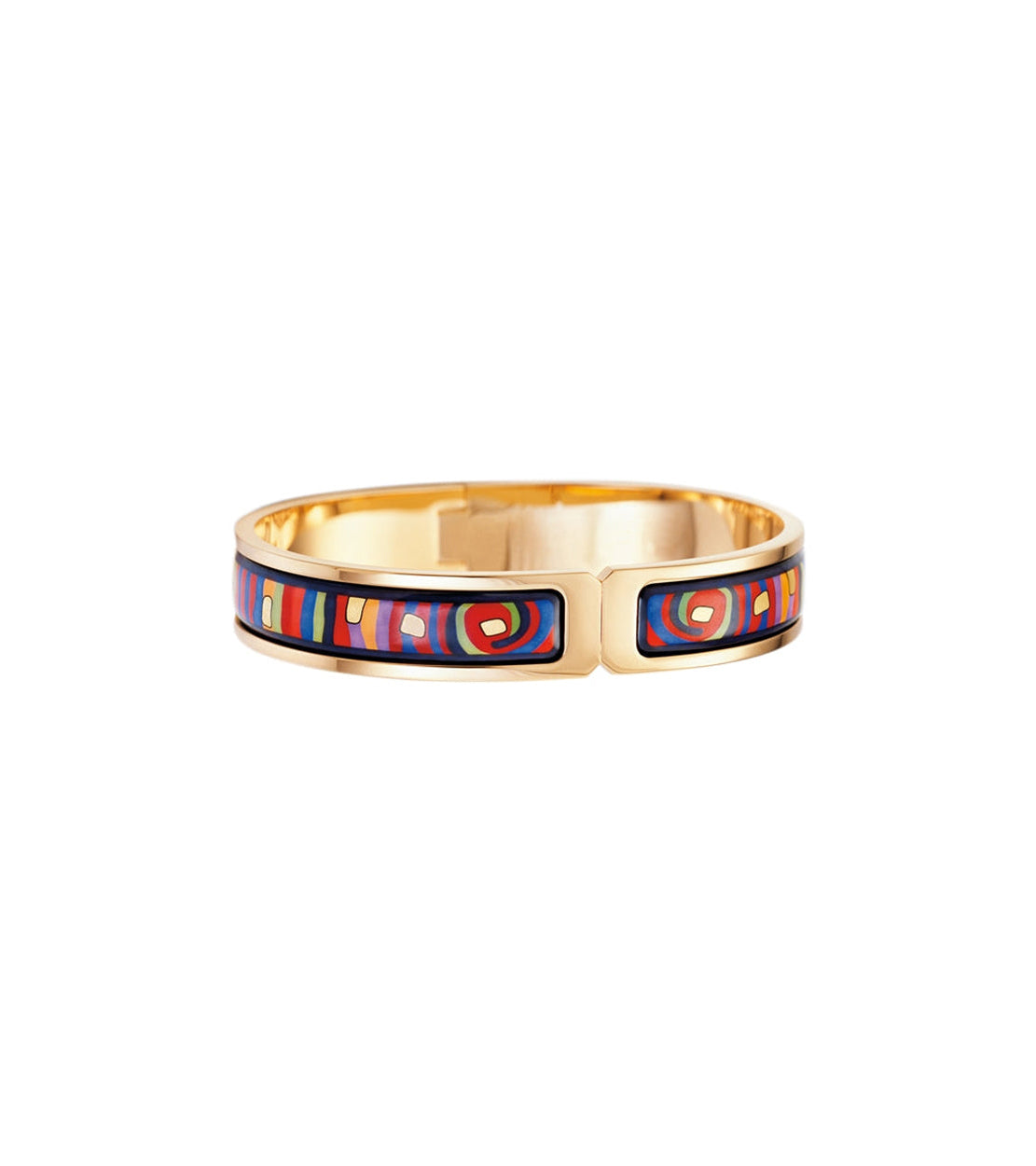 Bracelet Ballerina décoré à l'or 24 carats - Rouge, Bleu & Vert