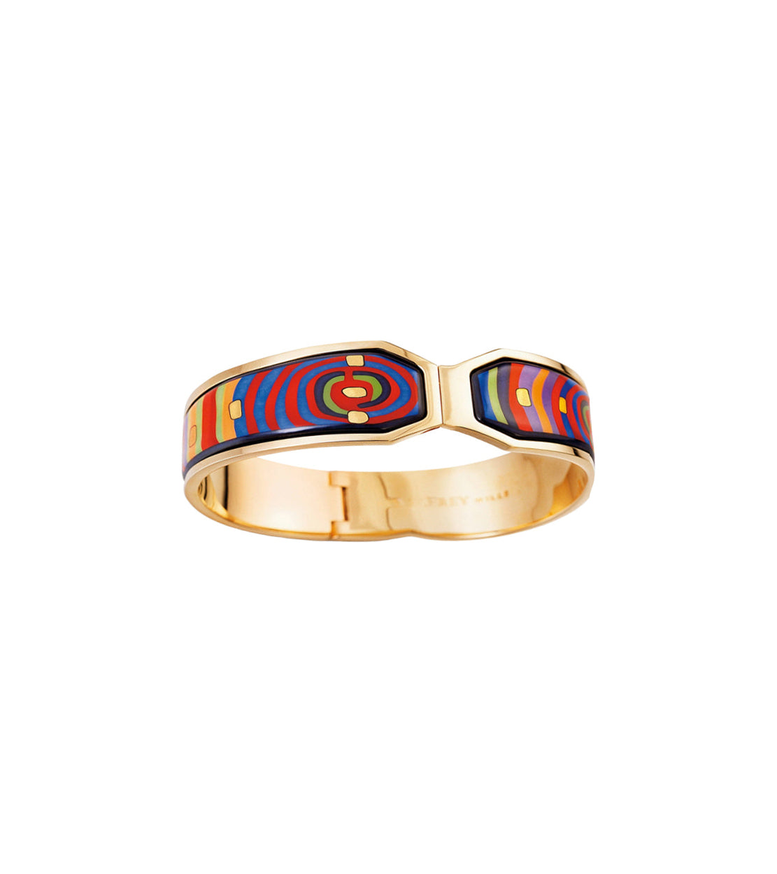 Bracelet Contessa décoré à l'or 24 carats - Rouge, Bleu & Vert