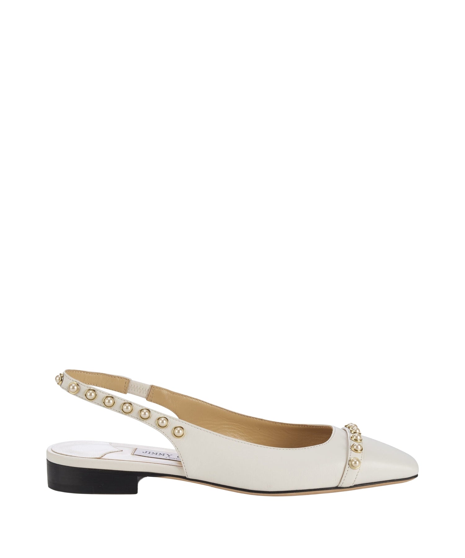 Ballerines Hya cloutées 15 en cuir - Milk