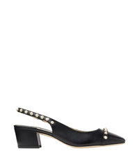 Slingbacks Hya à talon 45 en cuir - Noir