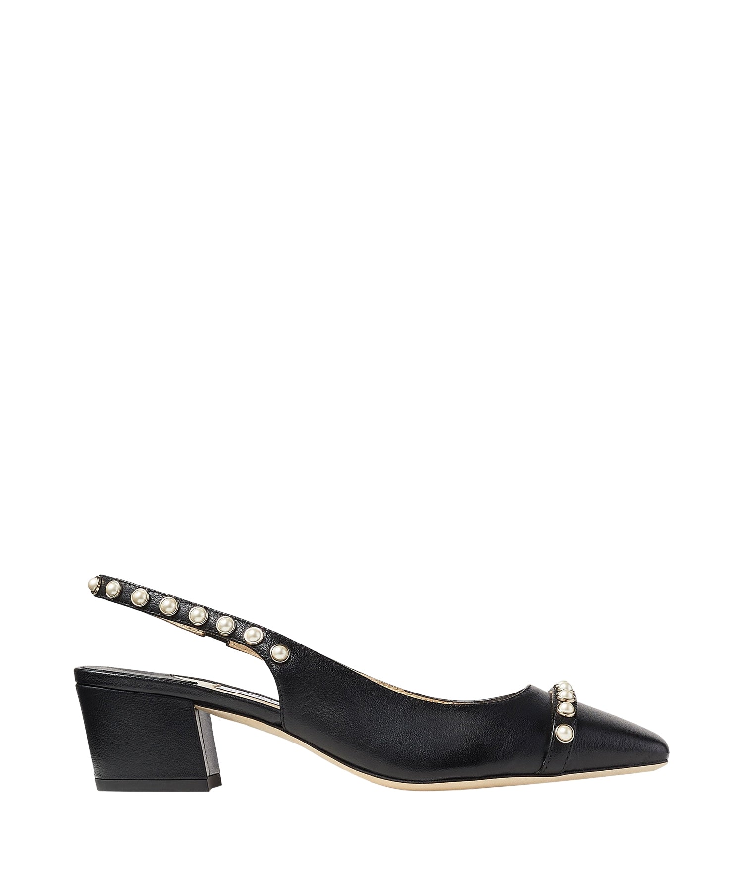 Slingbacks Hya à talon 45 en cuir - Noir