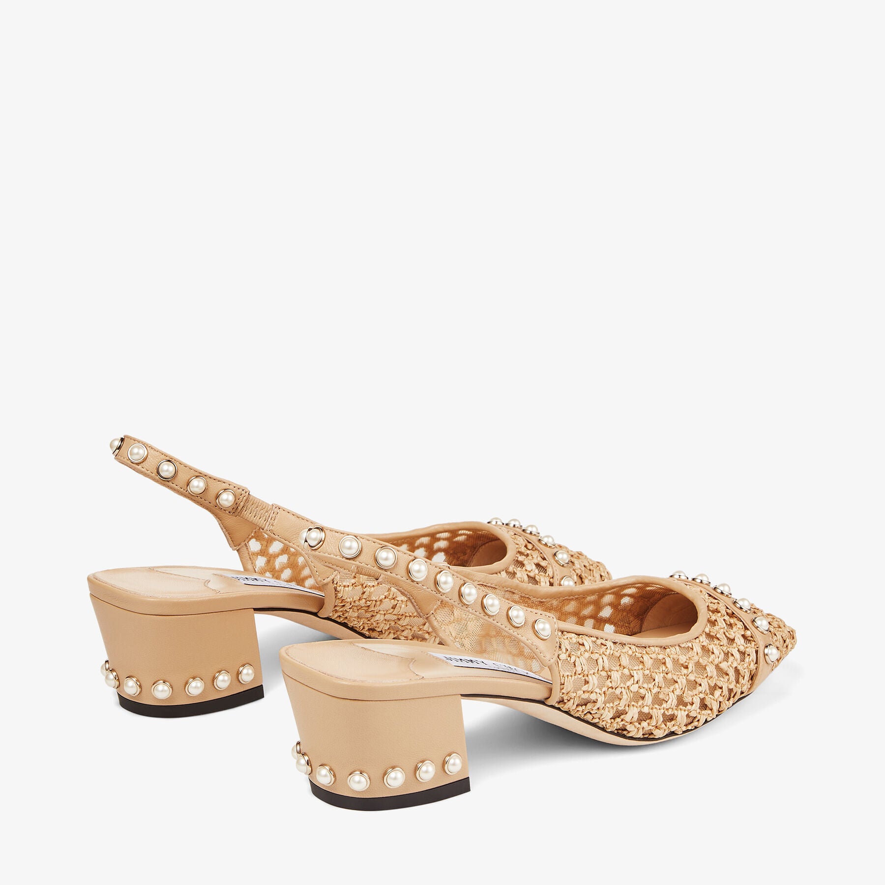 Slingbacks Hya à bride arrière 45 en raphia tressé - Barley