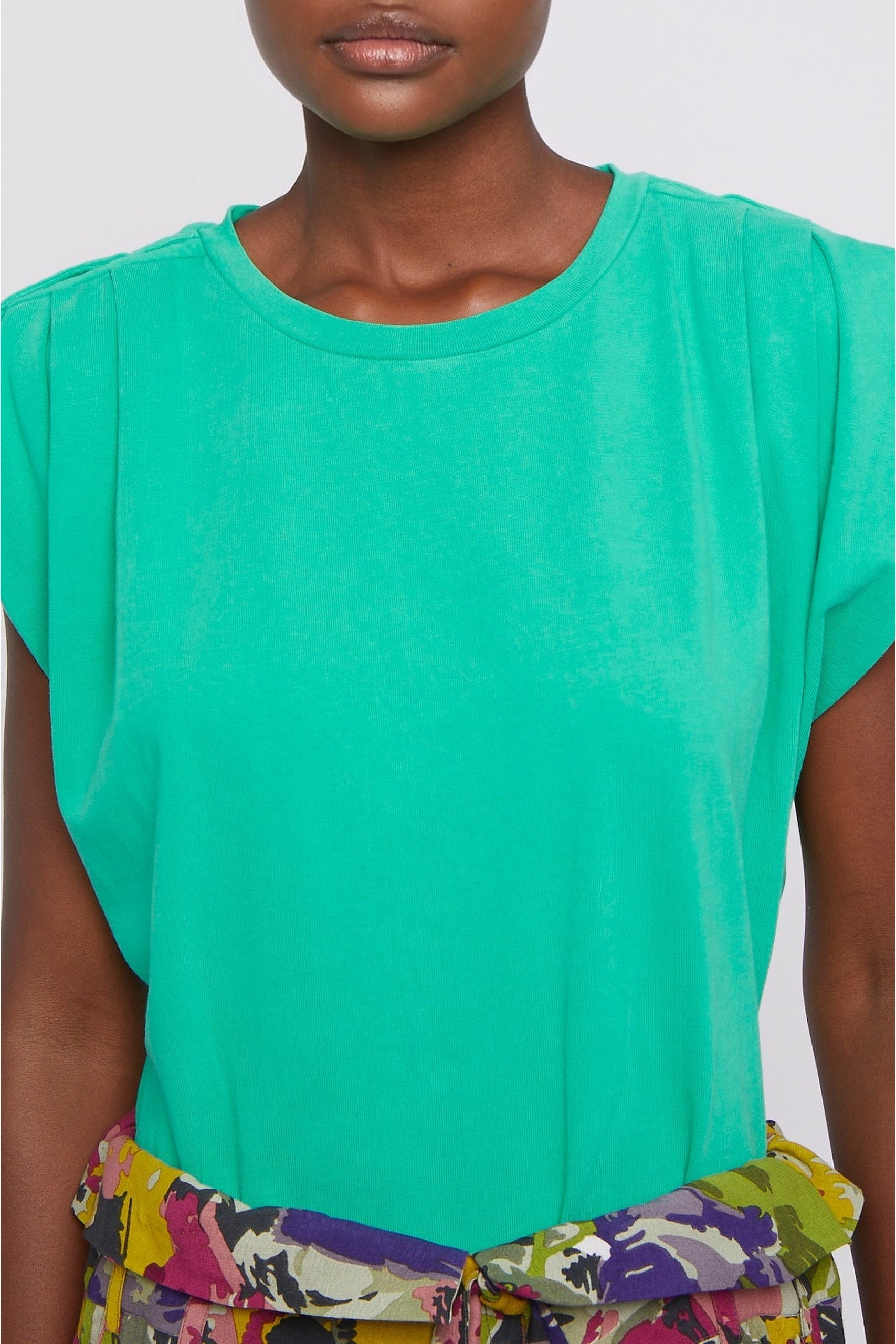 T-shirt Hypolite à épaulettes - Green