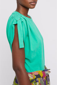 T-shirt Hypolite à épaulettes - Green